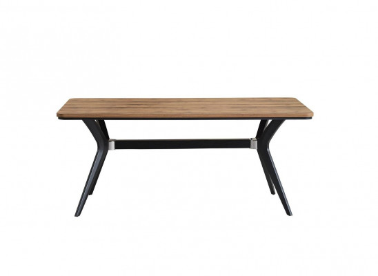 Luxe eetkamerset eetkamer eettafel set 9-delig eetkamer bruin houten tafel