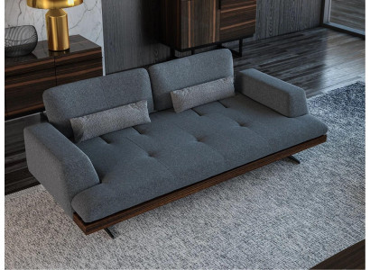 Ontwerp Grijs Bankstel Driepersoons Bank Woonkamer Ontwerp Modern Interieur