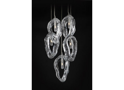 Kristallen kroonluchter plafondlamp hanglamp verlichting Elite Bohemen schelpen