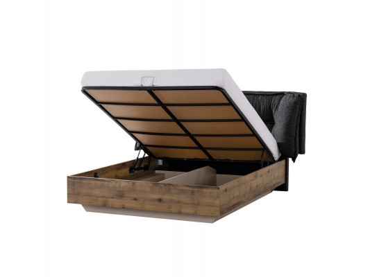 Luxe slaapkamer set tweepersoonsbed hout set 7-delig bruin modern