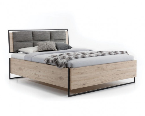 Bed Beige Loft Design Modern Double Beds Bedroom Elegant Furniture New