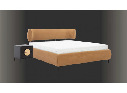 Nachtkastje Grijs Slaapkamer Elegant Tafel Luxe Hout Meubel Bijzettafel