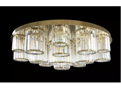 Ronde kroonluchter plafondlamp luster plafondlamp woonkamer goud