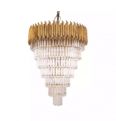 Kroonluchter kroonluchter plafondlamp luxe plafondlamp kristal goud kegel