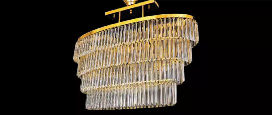 Kroonluchter Plafondpendel Luxe Kristal Goud Woonkamer Kroonluchter