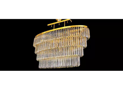 Kroonluchter Plafondpendel Luxe Kristal Goud Woonkamer Kroonluchter