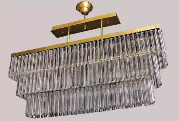 Kroonluchter woonkamer messing luster lamp plafondlamp hanglamp