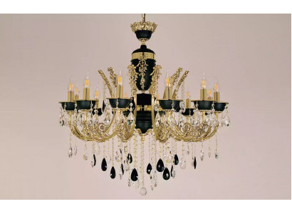 Lamp Kroonluchter Plafondverlichting Luxe Plafondlamp Kroonluchter Kristal Zwart