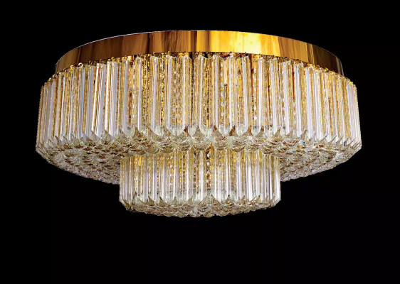 Kroonluchter Plafondlamp Luxe Ronde Kroonluchter Lamp gouden Verlichting