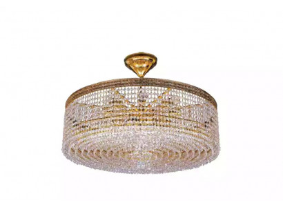 Luxe plafondlamp kroonluchter plafonnière gouden kristallen lamp