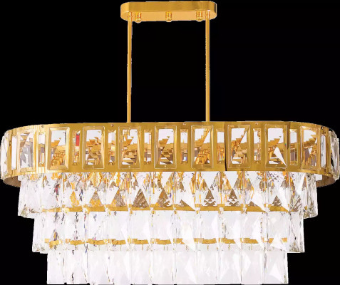 Ovale kroonluchter plafondlamp lamp luchter plafond kristallen lamp