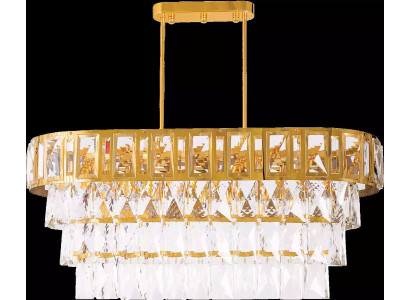 Ovale kroonluchter plafondlamp lamp luchter plafond kristallen lamp