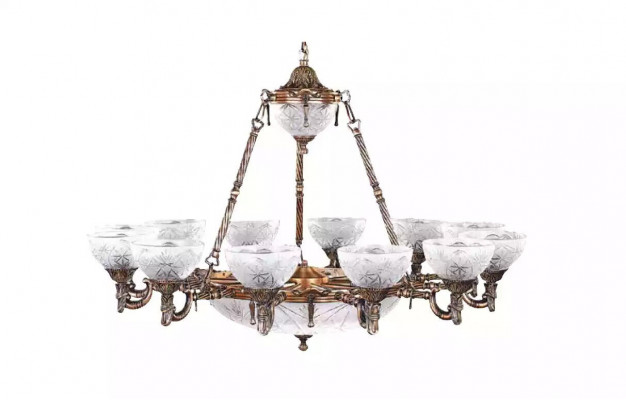 Plafondlamp Kroonluchter Lamp Plafondlamp Kandelaar Glas 122cm Lampen