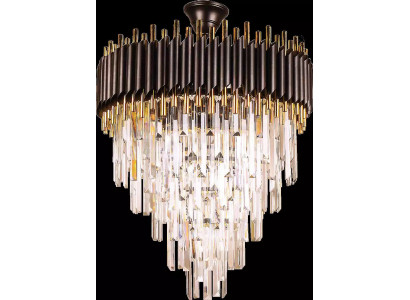 Luxe kroonluchter plafondlamp goud plafondlamp luchter kristal rond