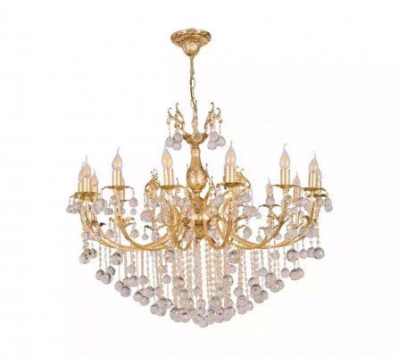 Plafondlamp Kroonluchter Luxe Goud Plafondlamp Kandelaar Kristal Lampen