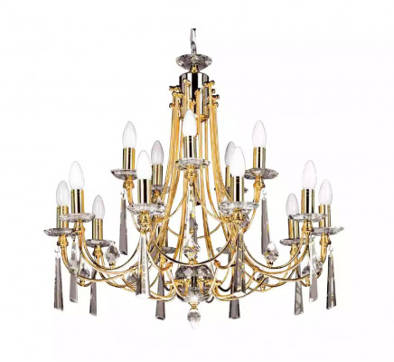 Luxe kroonluchter plafondlamp kroonluchter plafondlamp goudkristal.