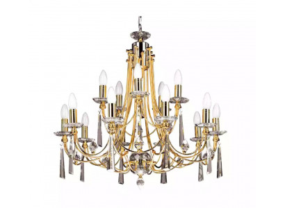 Luxe kroonluchter plafondlamp kroonluchter plafondlamp goudkristal.