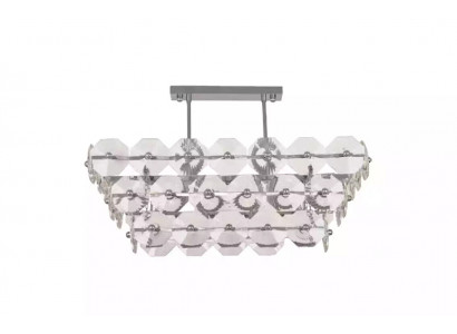 Kroonluchter plafondlamp lamp verlichting woonkamer zilveren lampen