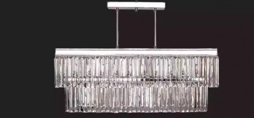 Kroonluchter plafondlamp modern stijl woonkamer nieuw grijs