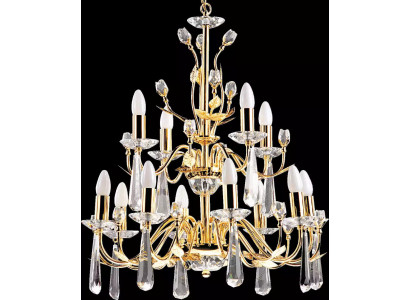 Luxe kroonluchter plafondlamp kroonluchter kristal goud
