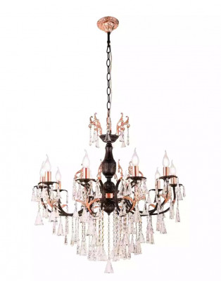 Luxe plafondlamp kroonluchter plafondlamp kroonluchter zwart kristal