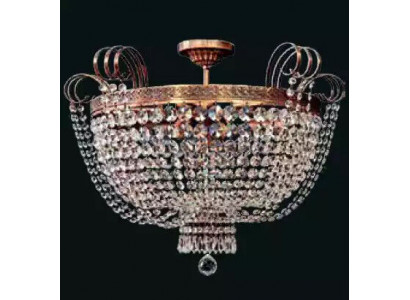 Luxe plafondlamp kroonluchter plafondlamp goud kristal ronde lamp