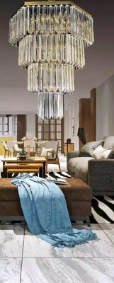 Kroonluchter Stijl Moderne Plafondlamp Ontwerp Luxe Nieuw Goud
