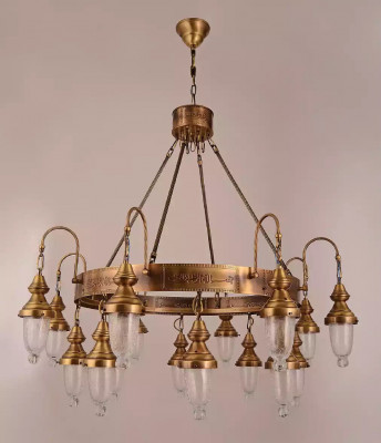Antieke Stijl Lamp Kroonluchter Ridder Ronde Lampen Plafondlamp
