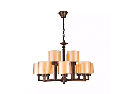 Plafondlamp Goudkleurige Prachtige plafondluster Glas Woonkamer