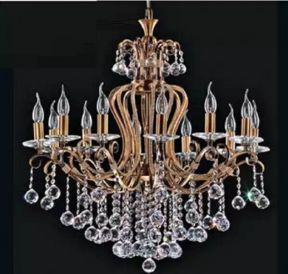 Luxe plafondlamp kroonluchter kroonluchter plafondlamp kristal goud 88x100