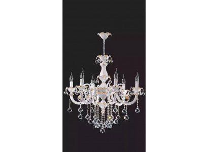 Luxe kroonluchter plafondlamp luster plafondlamp wit kristal