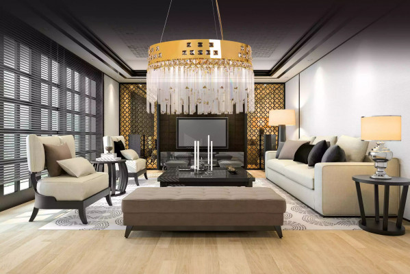Mooie BrassCrystal kroonluchter nieuw Luster Woonkamer Luxe goud.