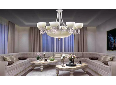 Lampen Plafondlamp Kroonluchter Kroonluchter Wit Plafondlamp Glas Modern
