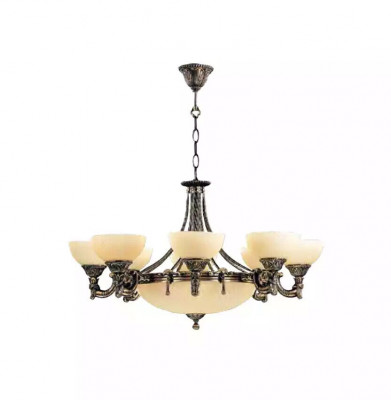 Plafondlamp Kroonluchter Hanglamp Glas Beige Lampen Nieuw