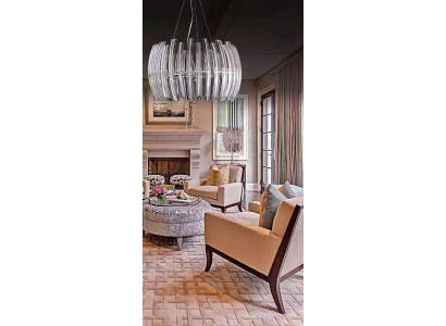 Kroonluchter hanglamp woonkamer glanzend kristal nieuw luxe