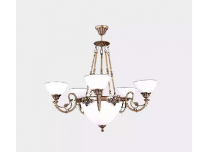 Plafondlamp Plafonnière Kroonluchter Lamp Luchter Glas Kunst Wit