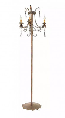 Staande lamp Staande lamp Stand Luxe Verlichting Lampen Lamp Goud Art 170 cm