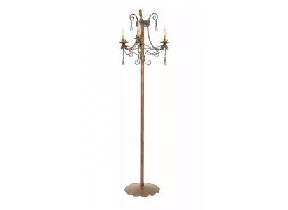 Staande lamp Staande lamp Stand Luxe Verlichting Lampen Lamp Goud Art 170 cm