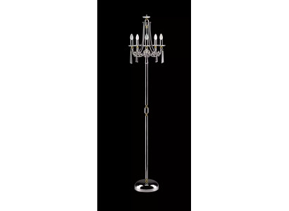 Kristallen vloerlamp Staande lamp Staande luxe verlichting Lampenlamp Zilver