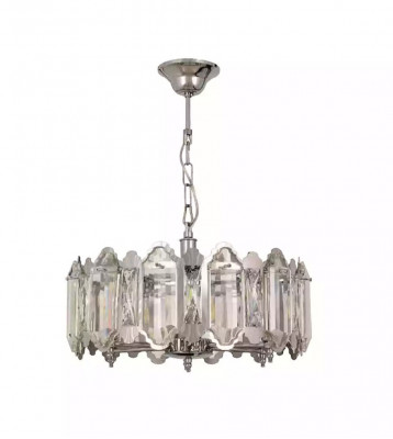 Kroonluchter luxe plafondhanglamp keuken woonkamer lamp nieuw zilver