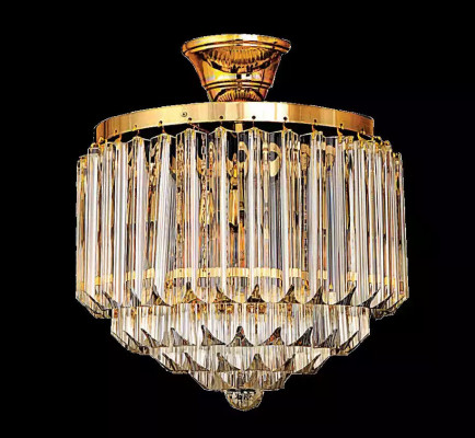 Hanglamp Luxe Gouden Kroonluchter Plafondlamp Kandelaar Kristal Art