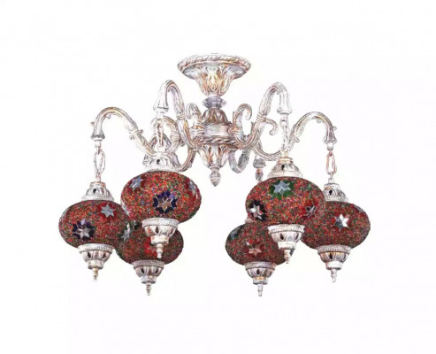 Plafondlamp Kandelaar Art Kroonluchter Plafondlamp Lampen Glas Wit