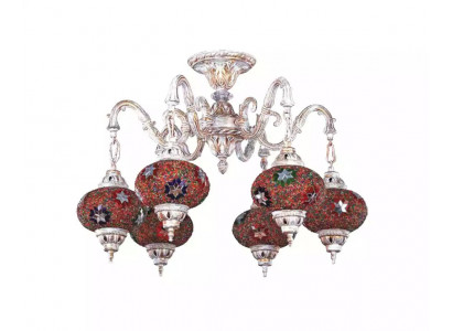 Plafondlamp Kandelaar Art Kroonluchter Plafondlamp Lampen Glas Wit