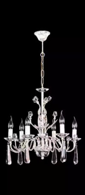 Grote hanglamp Woonkamerlamp Kroonluchter Wit Kristallen kandelaar