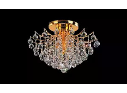 Gouden sierkroonluchter plafondlamp lichtkristallen lamp luxe lamp