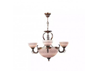 Plafondlamp Kroonluchter Plafondlamp Lamp Kroonluchter Glas Bruin Goud