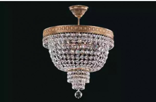 Plafondlamp Luxe Gouden Kroonluchter Plafondlamp Kroonluchter Kristal Kunst
