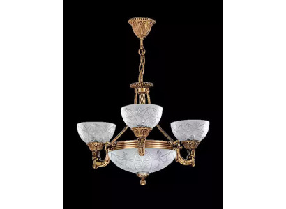 Kroonluchter plafondlamp kroonluchter lamp glas grijs goud