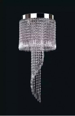 Kroonluchter hanglamp Chroom Woonkamer Lamp 30x70