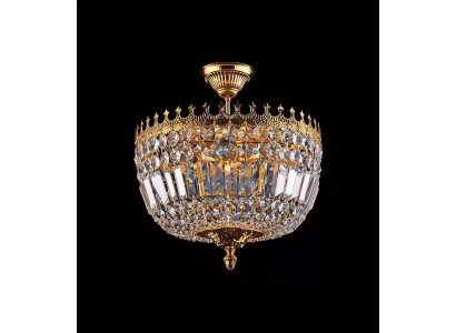 Kroonluchter plafondlamp luxe goud plafondlamp luchter kristal kunst.